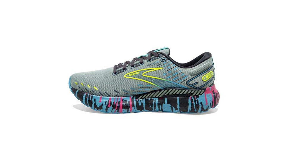 Brooks Glycerin GTS 20 Running Shoes - Womens, Medium, Jadeite/Alaskan Blue/Ebony, 5.0, 1203701B492.050