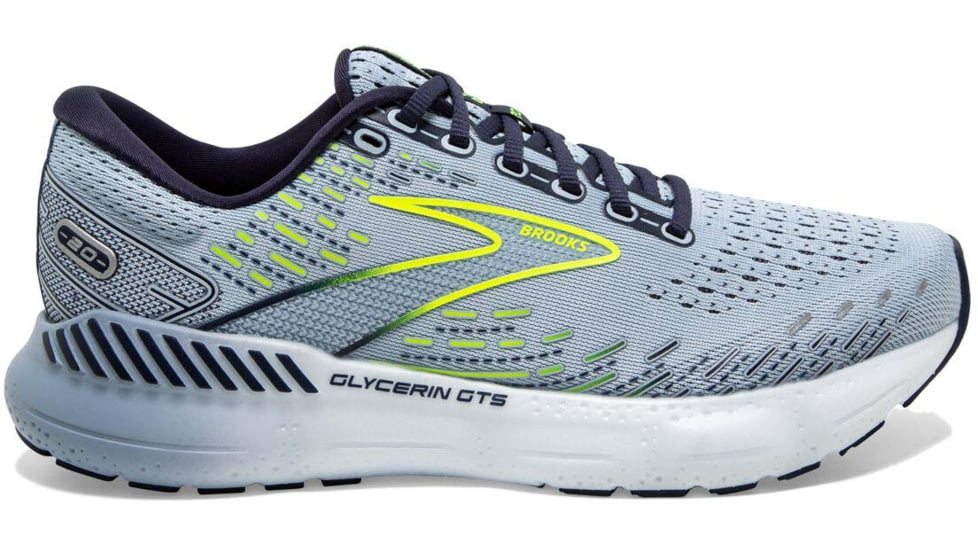 Brooks Glycerin GTS 20 Running Shoes - Womens, Medium, Light Blue/Peacoat/Nightlife, 8.5, 1203701B416.085