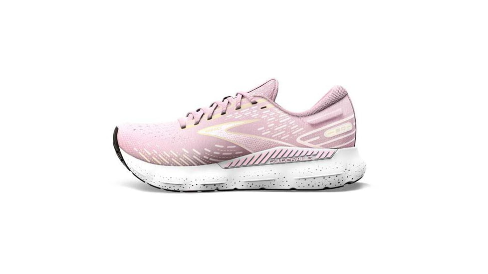Brooks Glycerin GTS 20 Running Shoes - Womens, Medium, Pink/Yellow/White, 7.5, 1203701B656.075