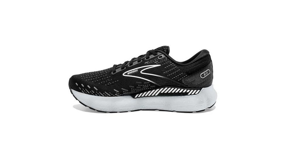Brooks Glycerin GTS 20 Running Shoes - Womens, Medium, Black/White/Alloy, 6.0, 1203701B059.060