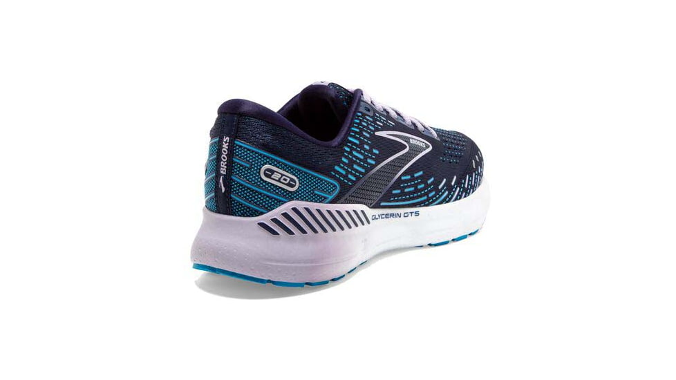 Brooks Glycerin GTS 20 Running Shoes - Womens, Medium, Peacoat/Ocean/Pastel Lilac, 7.5, 1203701B499.075