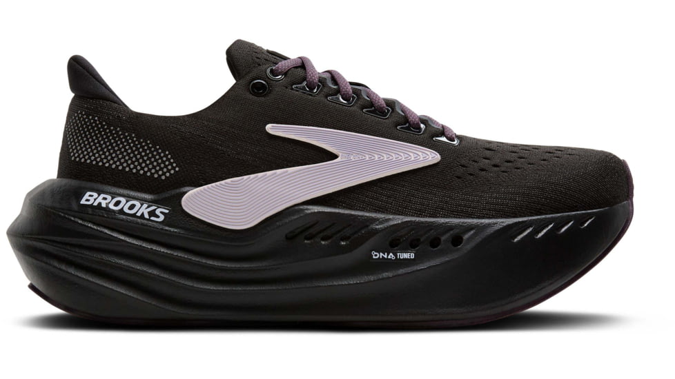 Brooks Glycerin Max Road Running Shoes - Womens, Black/Orchid Ice/Grey, 6.5 US/Medium, 1204361B067.065