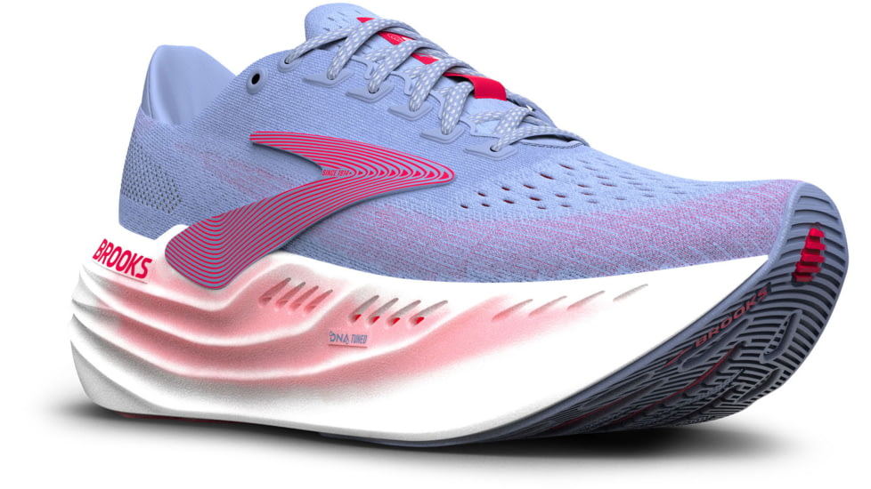 Brooks Glycerin Max Road Running - Womens, Blue Heron/Diva Pink/White, 6, 1B, 1204361B447.060