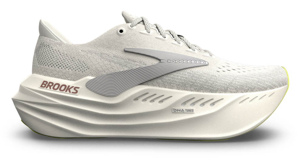 Brooks Glycerin Max Road Running - Womens, Coconut/Alloy/Rose, 9, 1B, 1204361B115.090