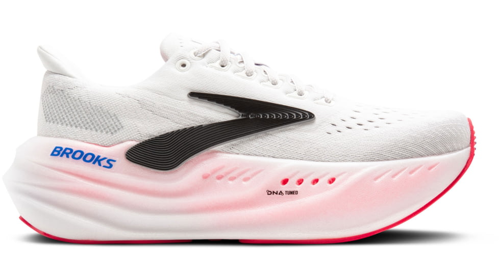 Brooks Glycerin Max Road Running Shoes - Womens, White/Black/Diva Pink, 7.5 US/Medium, 1204361B118.075