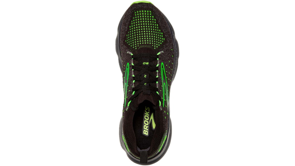 Brooks Glycerin StealthFit 20 Running Shoes - Mens, Black/Pearl/Green Gecko, 10.5, 1103841D092.105