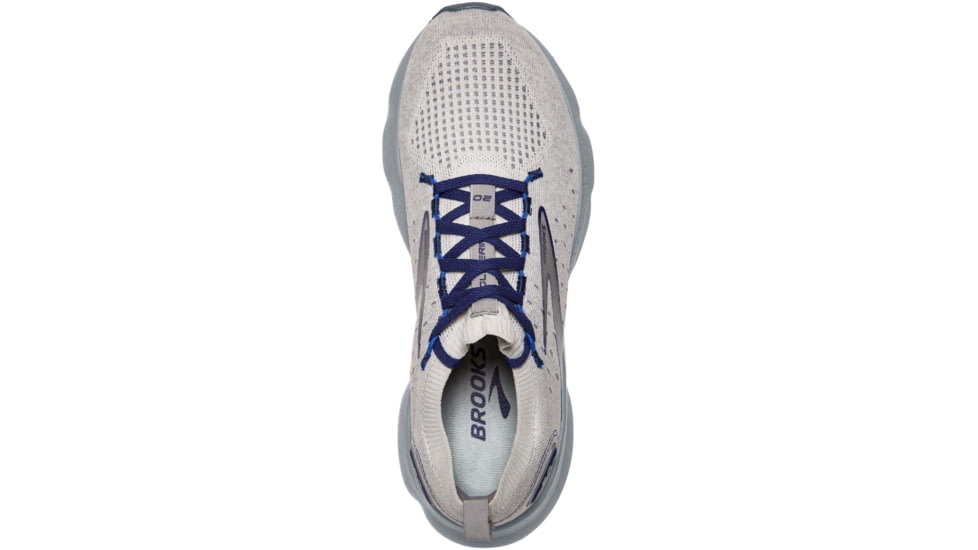 Brooks Glycerin StealthFit 20 Running Shoes - Mens, Oyster/Alloy/Blue Depths, 9.0, 1103841D081.090