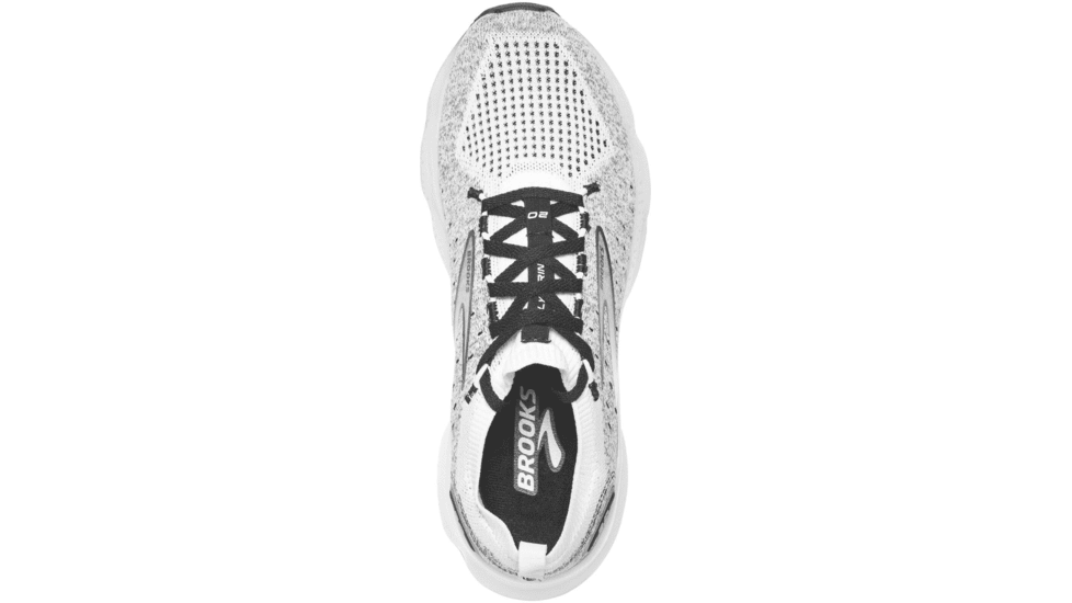 Brooks Glycerin StealthFit 20 Running Shoes - Mens, White/Grey/Black, 12.0, 1103841D135.120