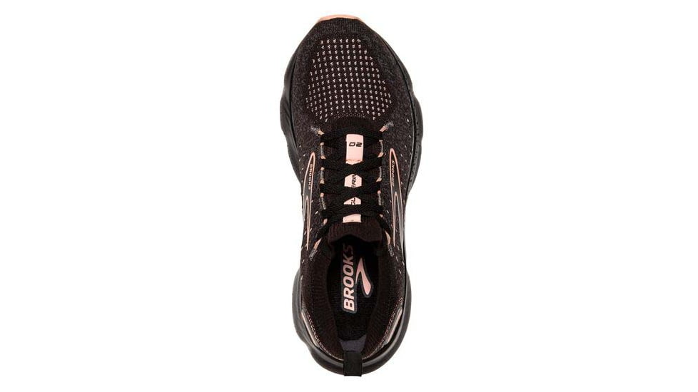 Brooks Glycerin StealthFit 20 Running Shoes - Womens, Medium, Black/Pearl/Peach, 7.5, 1203721B026.075