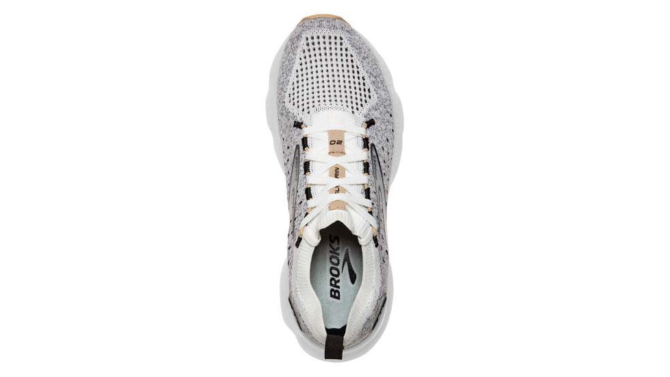 Brooks Glycerin StealthFit 20 Running Shoes - Womens, Medium, White/Black/Cream, 10.5, 1203721B163.105