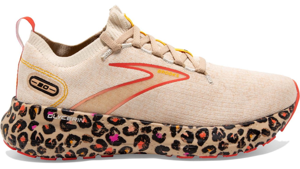 Brooks Glycerin StealthFit 20 Running Shoes - Womens, Medium, Whitecap/Candied Ginger/Coral, 6.0, 1203721B204.060