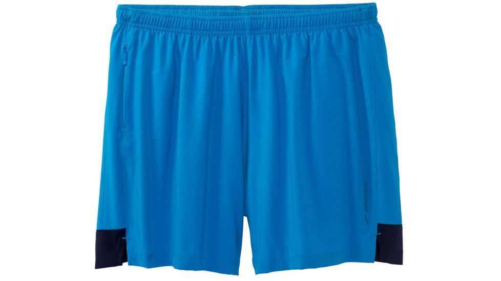 Brooks Go-To 5 Inch Short - Mens, Azul/Navy, Large, 211071497.035