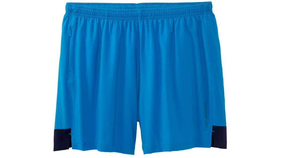 Brooks Go-To 5 Inch Short - Mens, Azul/Navy, Medium, 211071497.030
