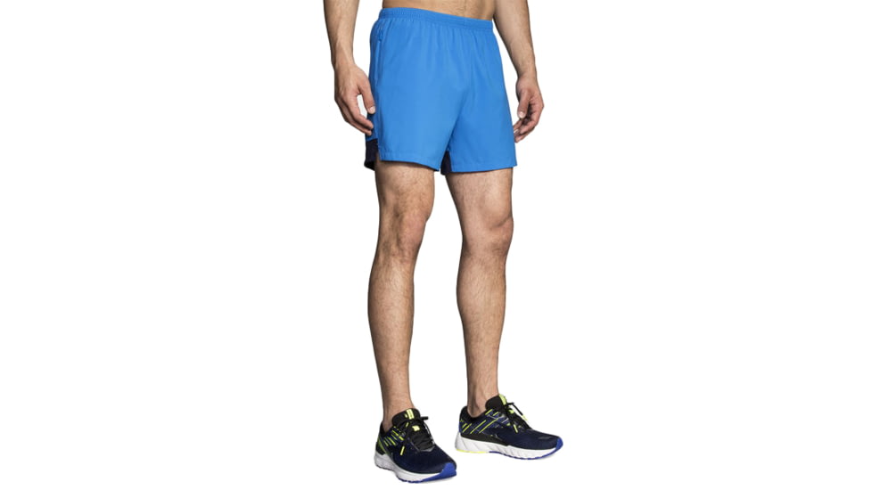 Brooks Go-To 5 Inch Short - Mens, Azul/Navy, Medium, 211071497.030