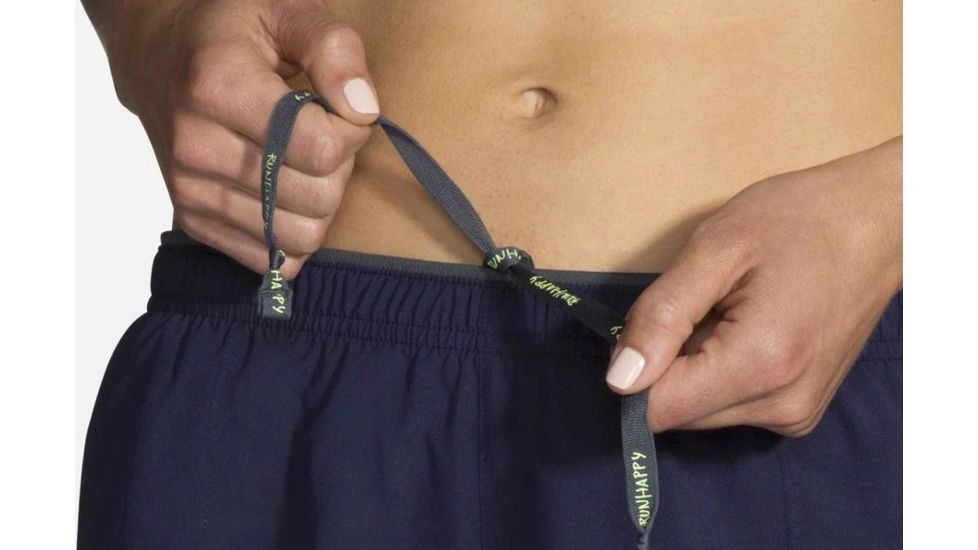 Brooks Go-To 5 Inch Short - Womens, Navy/White, Small, 221202447.025