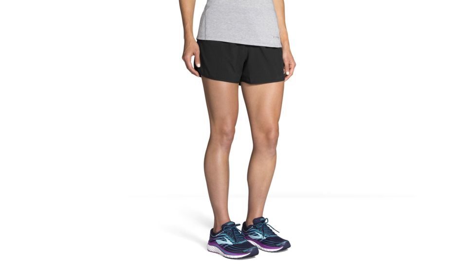 Brooks Go-To 3 Inch Womens Running Short - Womens, Black, Extra Large, 221203-Black-XL