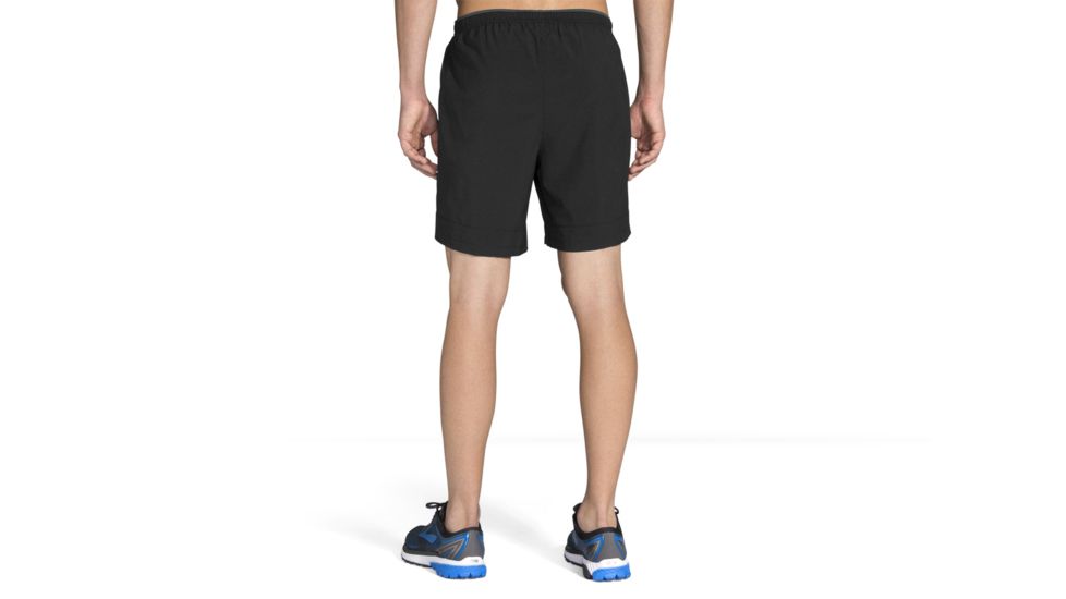 Brooks Go-To 7 Inch Mens Running Short, Black, Small, 211072-Black-S
