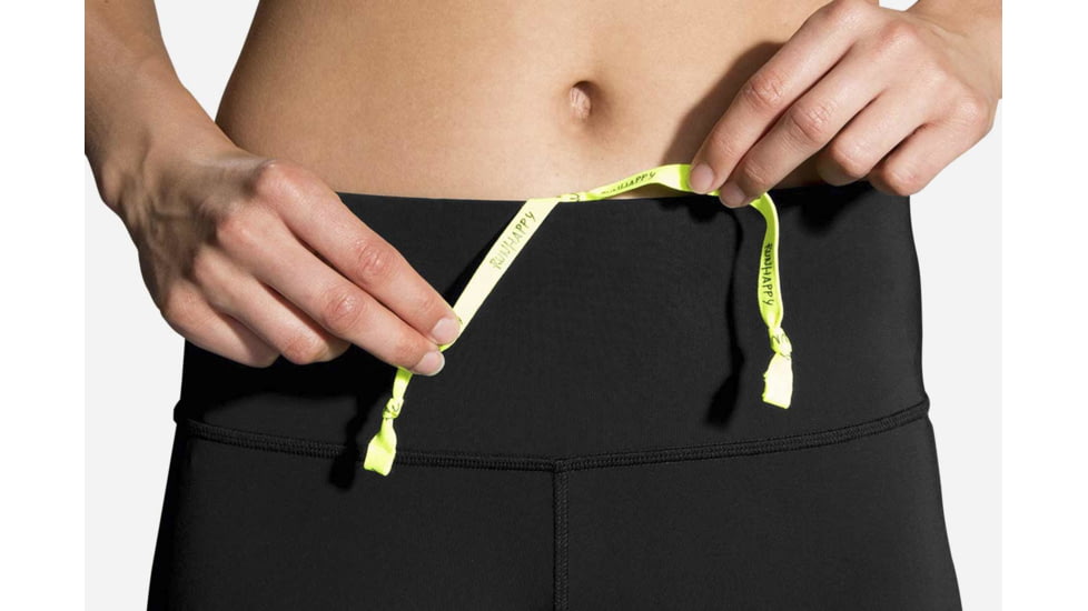 Brooks Go-To Capri Women's Running Pants, Black, Large 221129-Black-L