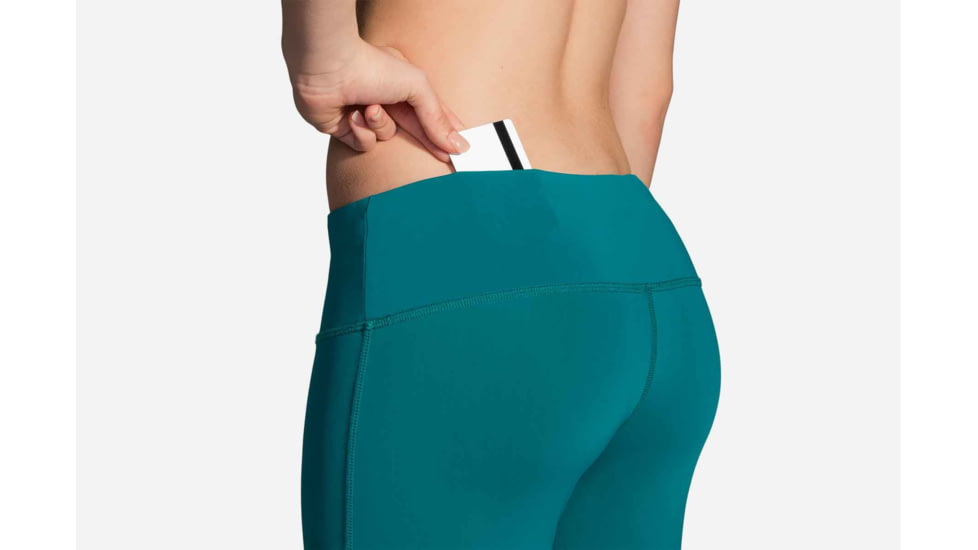 Brooks Go-To Capri Women's Running Pants, Ocean, Small 221129-Ocean-S