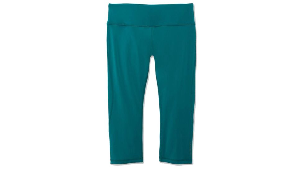 Brooks Go-To Capri Womens Running Pants, Ocean, Small, 221129-Ocean-S