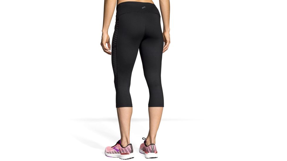 Brooks Greenlight Capris - Womens, Black, XL, 221349001.04