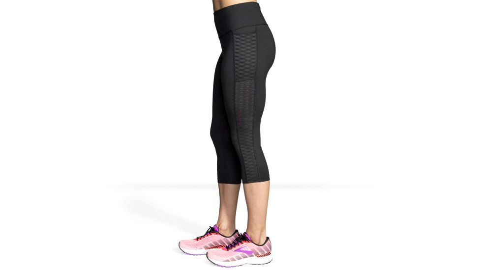 Brooks Greenlight Capris - Womens, Black, XL, 221349001.04