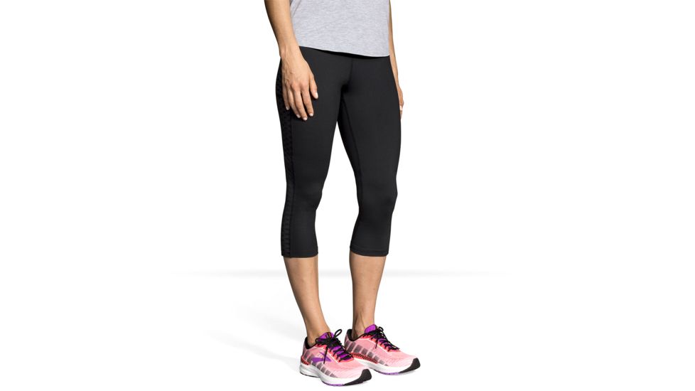Brooks Greenlight Capris - Womens, Black, XL, 221349001.04