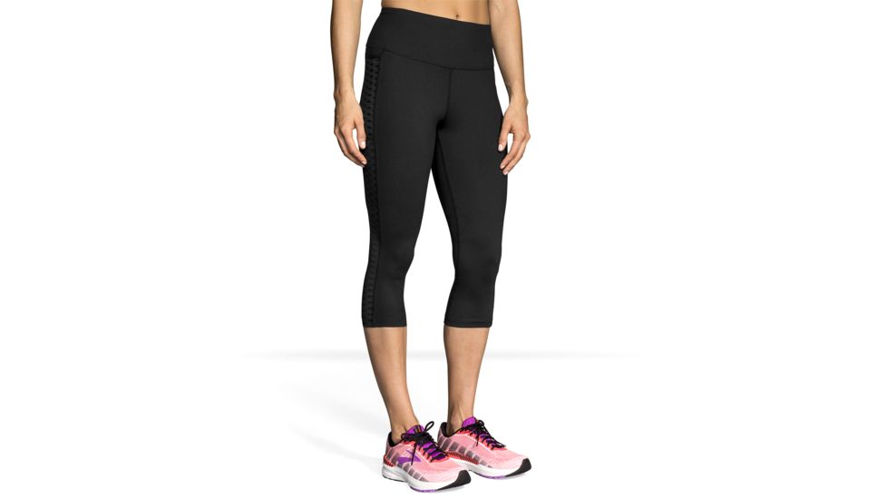 Brooks Greenlight Capris - Womens, Black, XL, 221349001.04