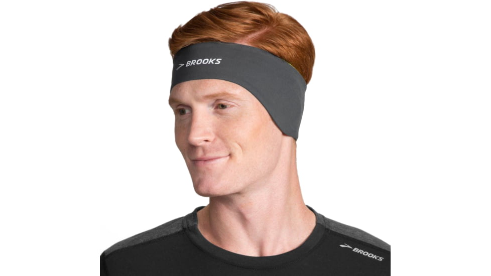 Brooks Greenlight Running Headband,Asphalt/Nightlife, One Size Fits Most, 280375034.010
