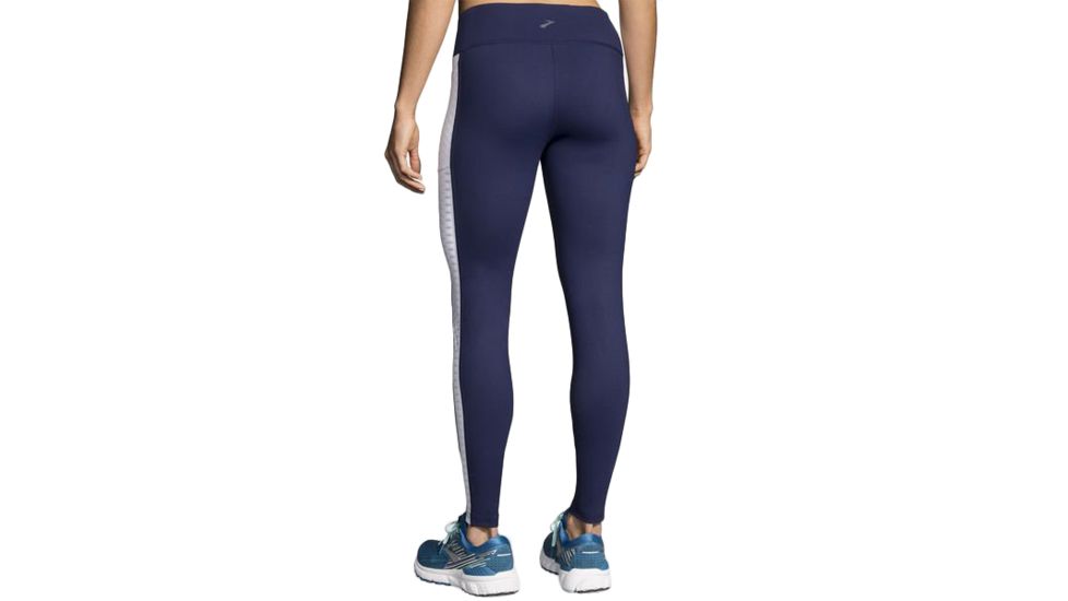 Brooks Greenlight Tight - Womens, Navy/White, Medium, 221350447.030