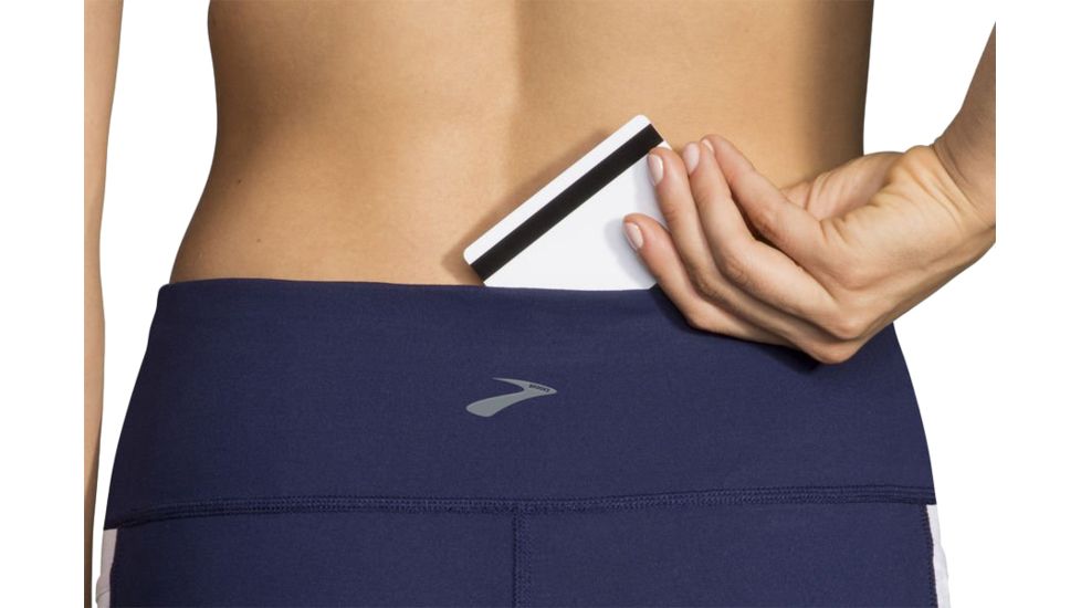 Brooks Greenlight Tight - Womens, Navy/White, Medium, 221350447.030