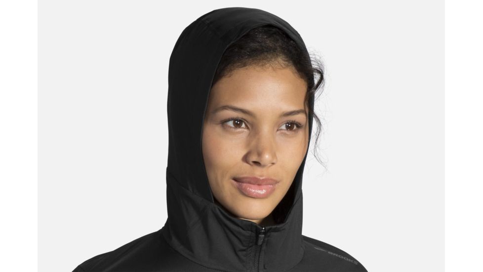 Brooks Hideout Women's Jacket, Black, Medium 221229-Black-M