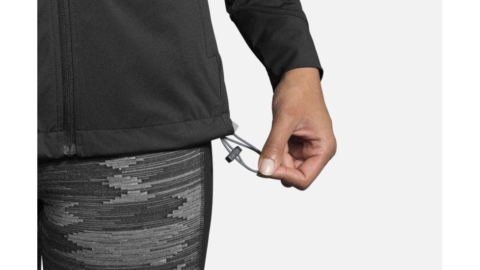 Brooks Hideout Women's Jacket, Black, Medium 221229-Black-M