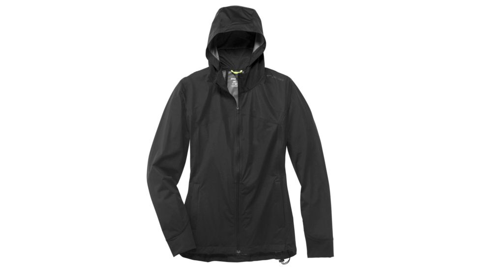 Brooks Hideout Womens Jacket, Black, Medium, 221229-Black-M