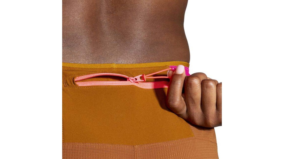 Brooks High Point 3in 2-in-1 Short - Womens, Hazelwood/Ochre/Fuchsia, S, 221611290.025