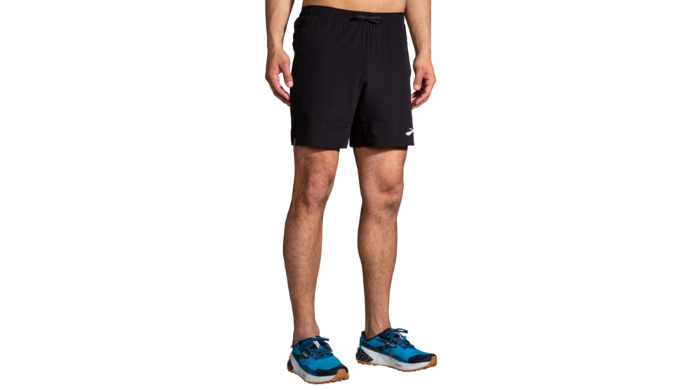 Brooks High Point 7in 2-in-1 Short - Mens, Black, XL, 211454001.040