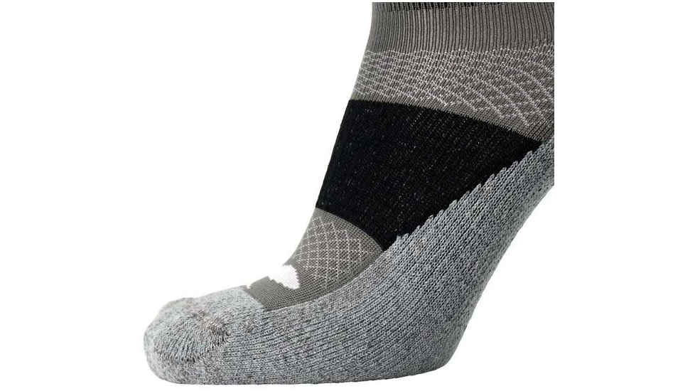 Brooks High Point Crew Sock, Asphalt/Black, M, 280491012.030