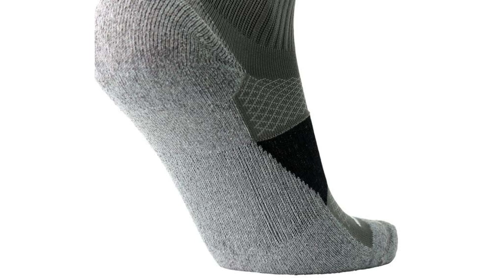 Brooks High Point Crew Sock, Asphalt/Black, M, 280491012.030