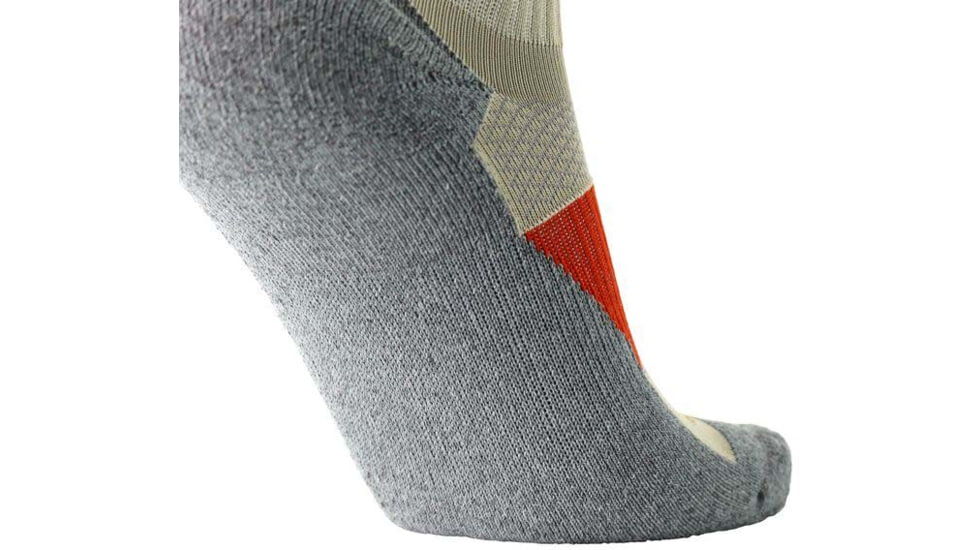 Brooks High Point Crew Sock, Oatmeal/Red Clay, M, 280491214.030