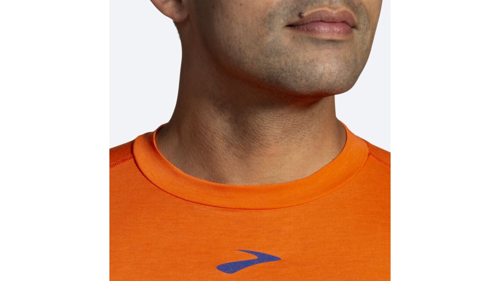Brooks High Point Short Sleeve T-Shirt - Mens, Bright Orange, Medium, 211475836.030