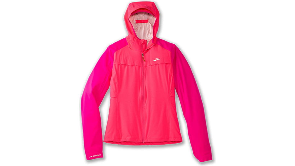 Brooks High Point Waterproof Jacket - Womens, Hyper Pink/Fuchsia, XS, 221608653.020