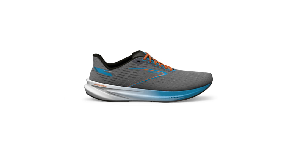 Brooks Hyperion 2 Running Shoes - Mens, Grey/Atomic Blue/Scarlet, 9 Medium, 1104071D020.090
