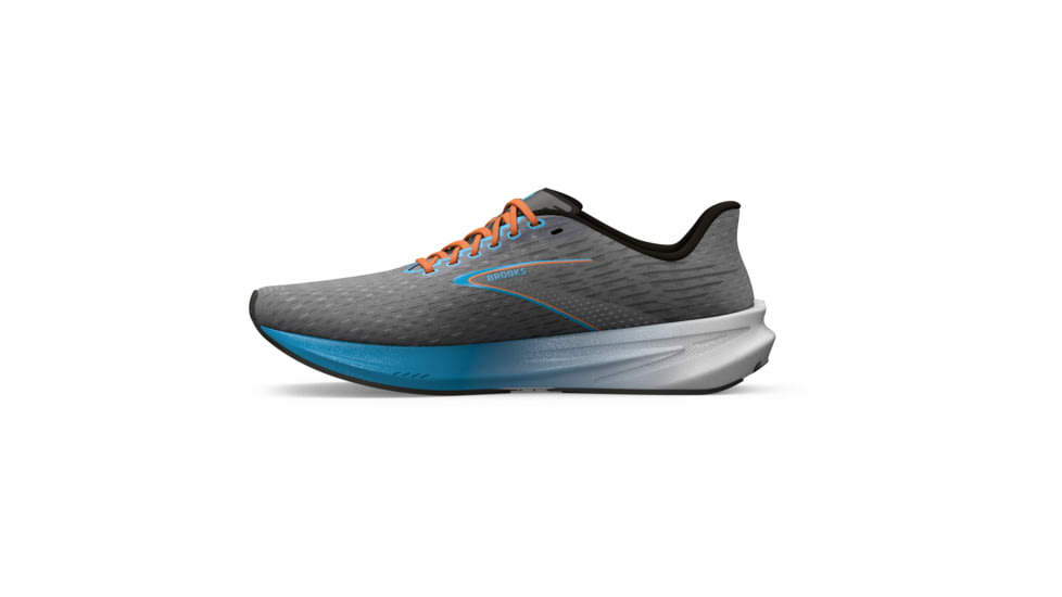 Brooks Hyperion 2 Running Shoes - Mens, Grey/Atomic Blue/Scarlet, 9 Medium, 1104071D020.090