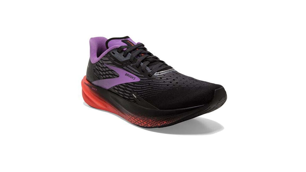 Brooks Hyperion Max Running Shoes - Womens, Medium, Black/Fiesta/Bellflower, 8.0, 1203771B089.080