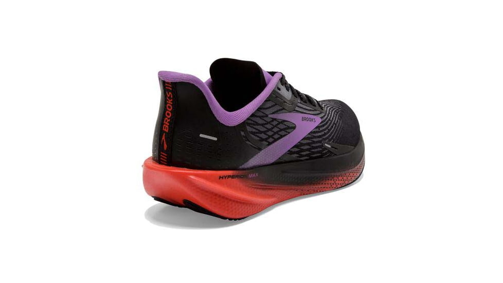 Brooks Hyperion Max Running Shoes - Womens, Medium, Black/Fiesta/Bellflower, 8.0, 1203771B089.080