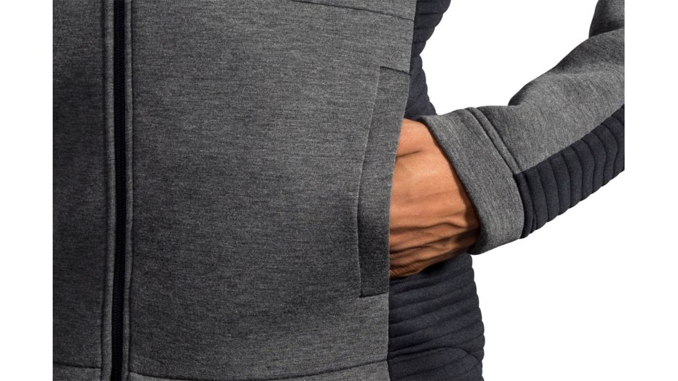 Brooks Interval Hoodie - Mens, Heather Black, M, 211242038.03