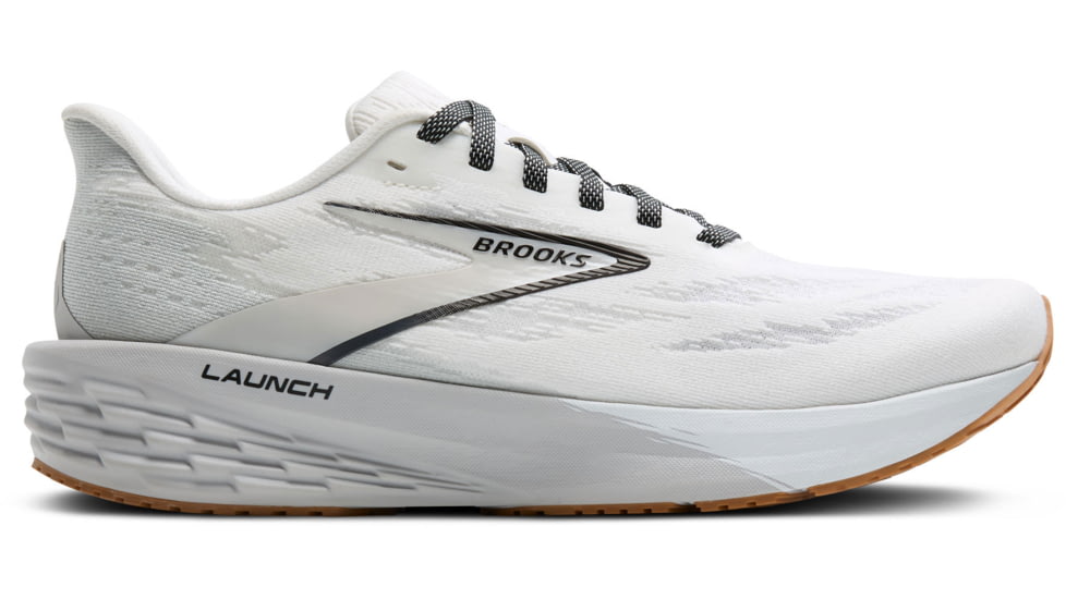 Brooks Launch 11 Road Running Shoes - Womens, White/Grey/Black, 6, 1B, 1204391B135.060