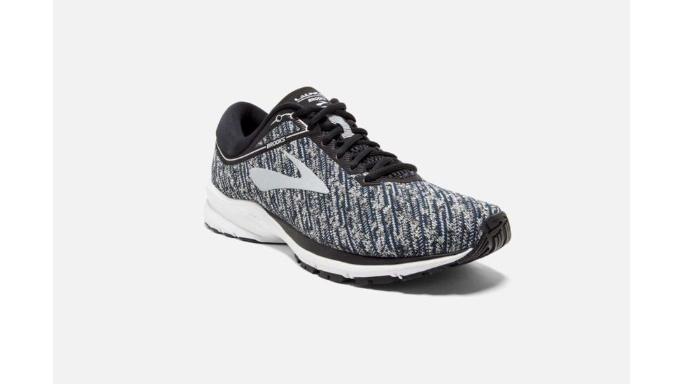 Brooks Launch 5 Mens Road Running Shoes, Black/Ebony/Primer Grey, 11.5 US, Medium, 1102781D039.115