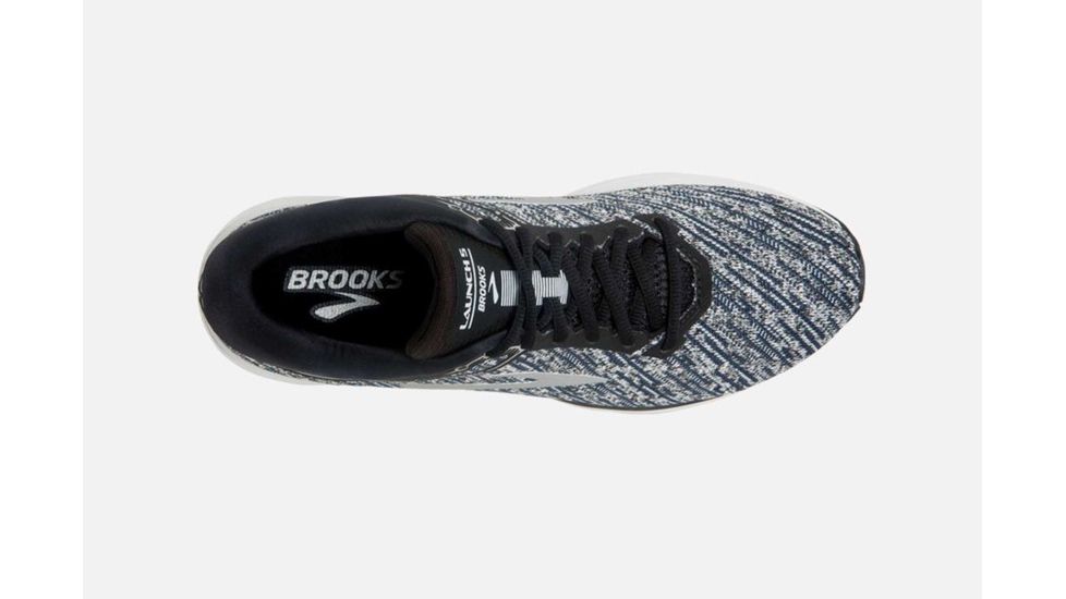 Brooks Launch 5 Mens Road Running Shoes, Black/Ebony/Primer Grey, 11.5 US, Medium, 1102781D039.115