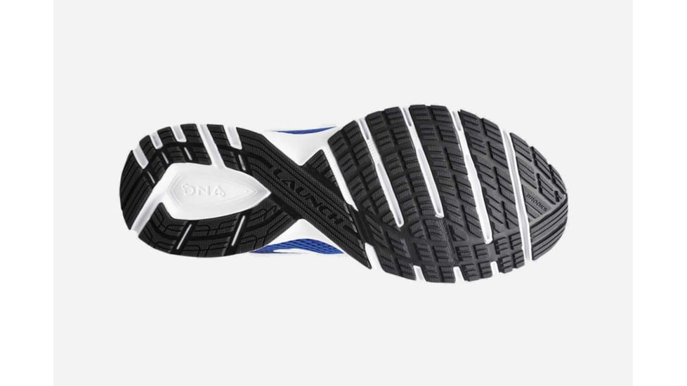 Brooks Launch 5 Mens Road Running Shoes, Blue/Black/Orange, 12.5 US, Medium, 1102781D420.125